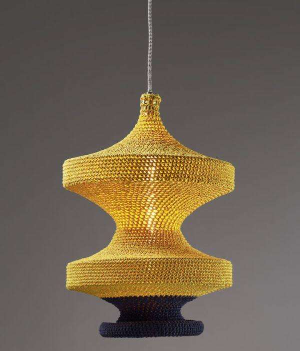 Naomi Paul knitted pendant lamps